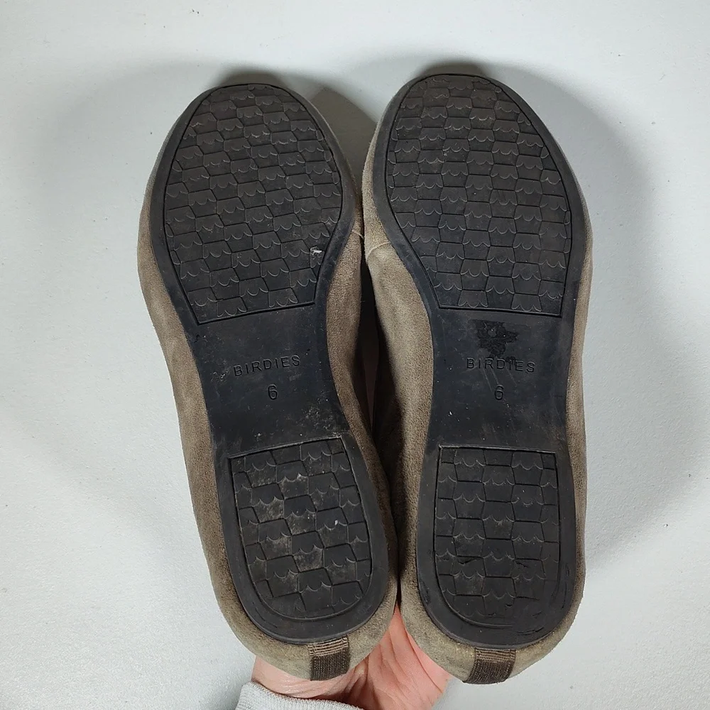 Birdies Vesper Suede Loafer‎ Flats in Moss Green 6